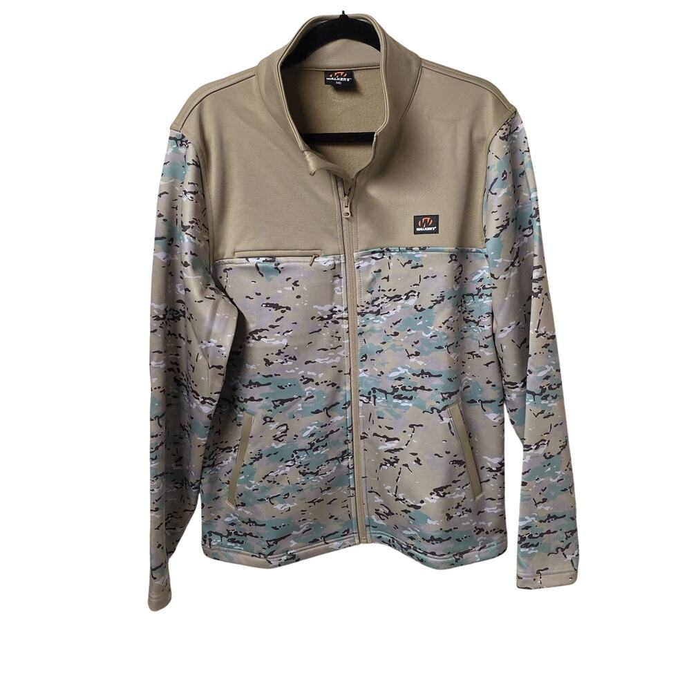Walker's Game Ear Multi Cam Fleece Jacket Quicksand Camo Mens Medium NEW